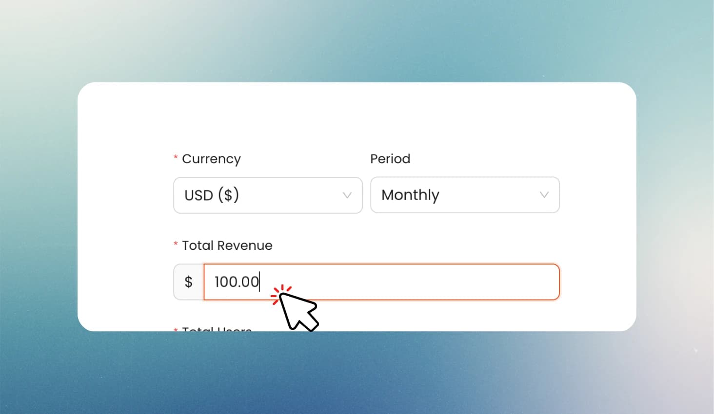 Enter Total Revenue