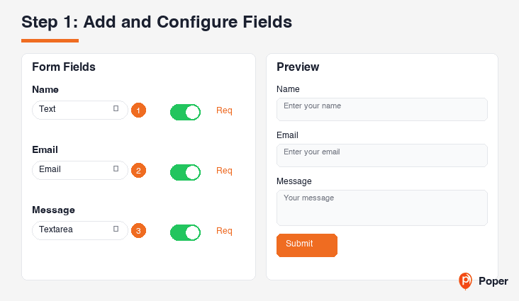 Add and Configure Fields