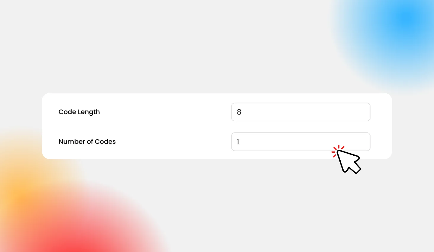 Choose Code Length and Quantity