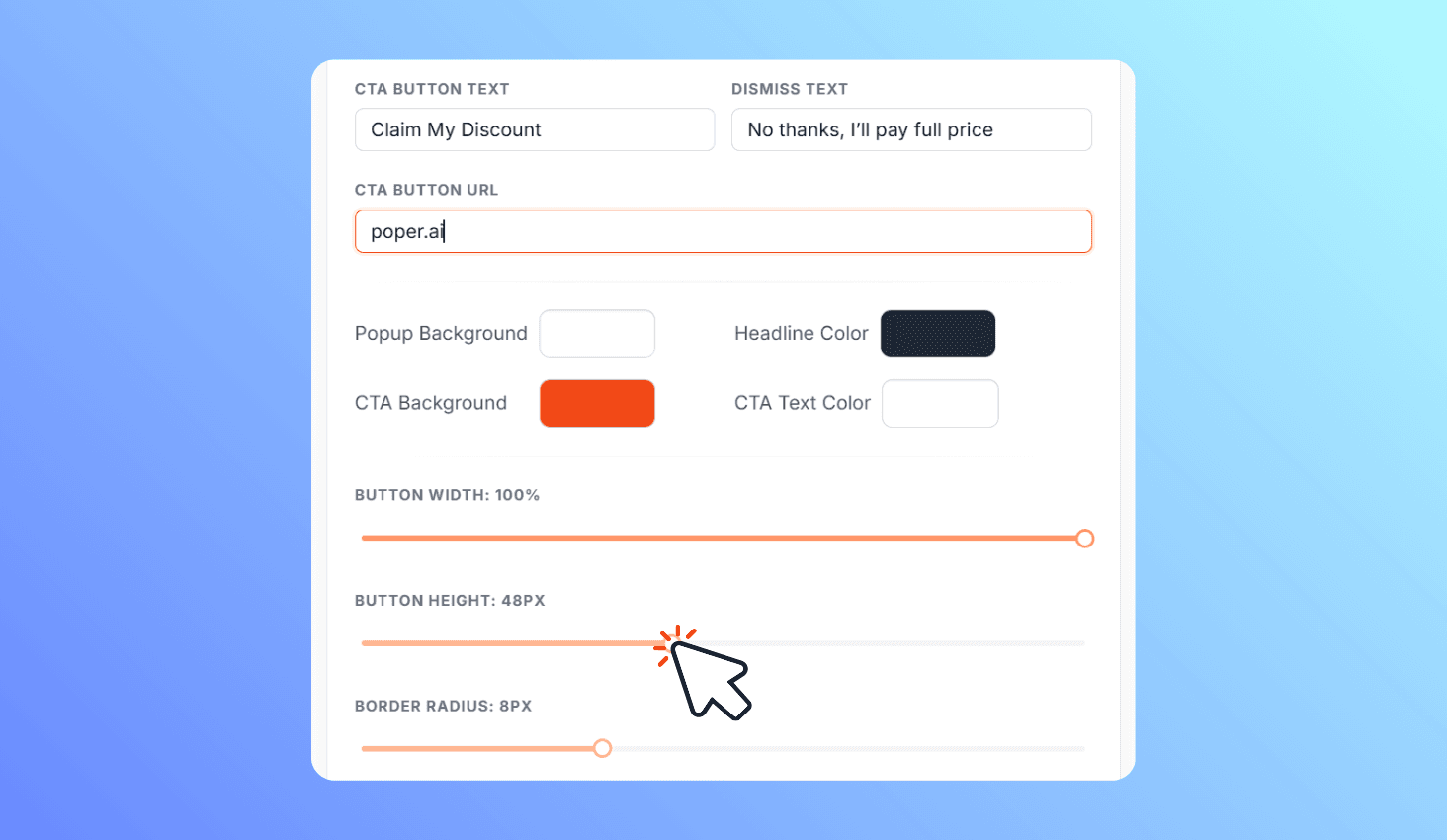 Write Your Copy & Customize