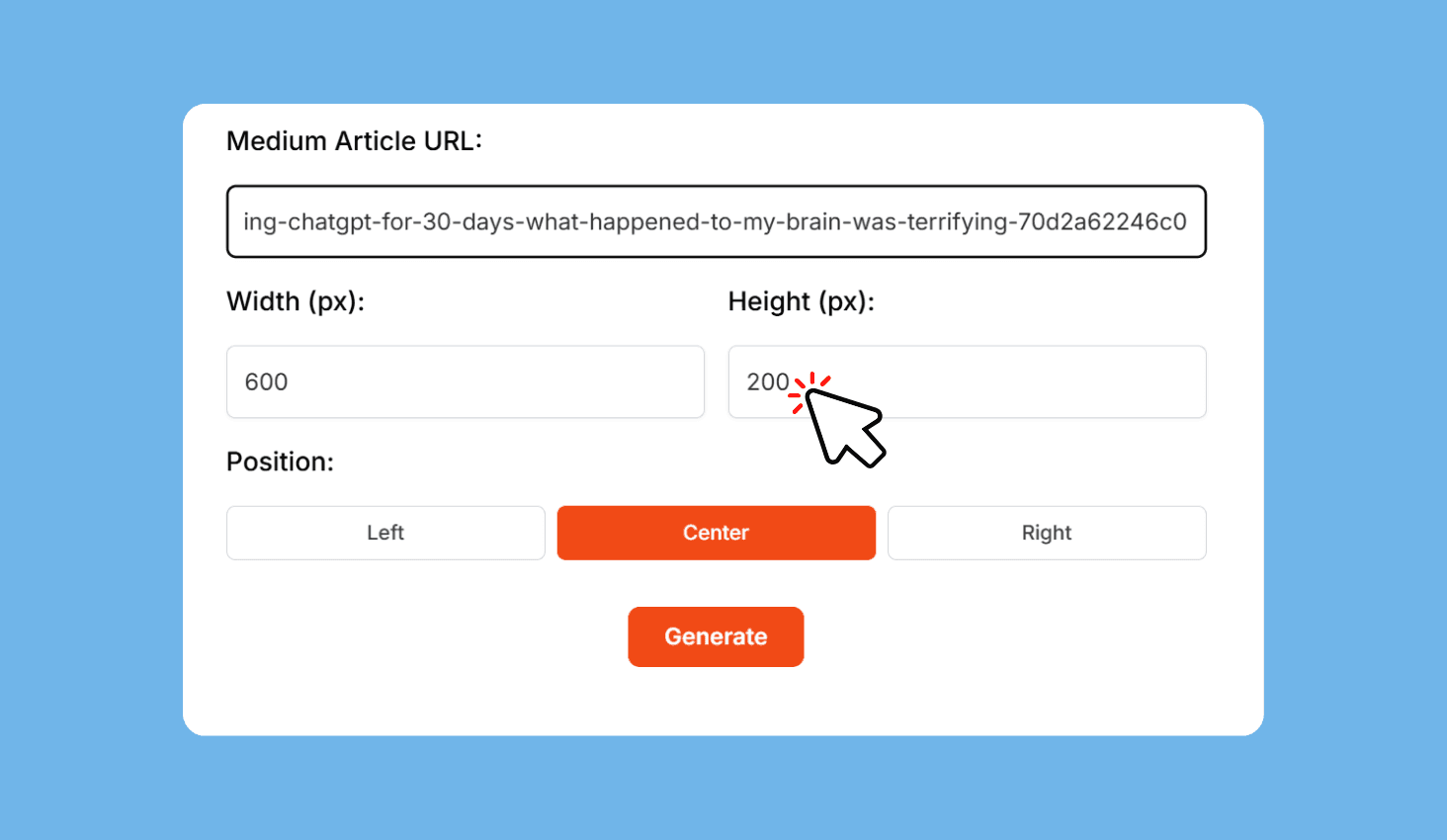 Enter Medium Article URL