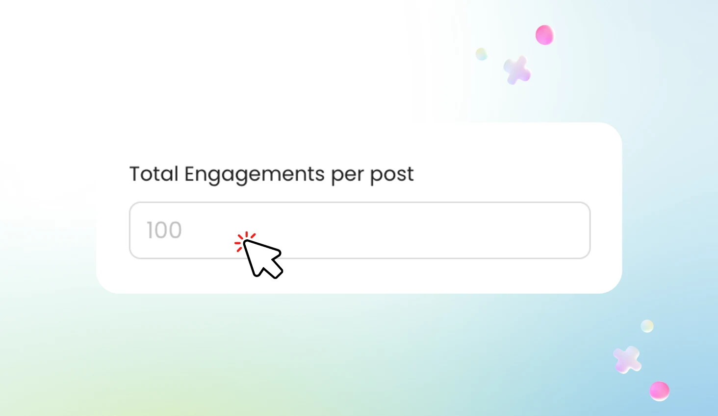 Enter the number of engagements
