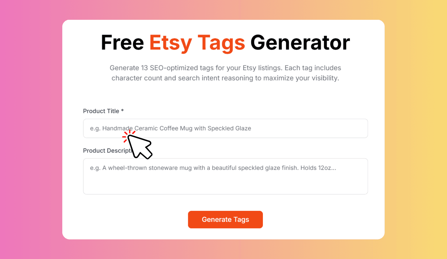 Enter Product Details