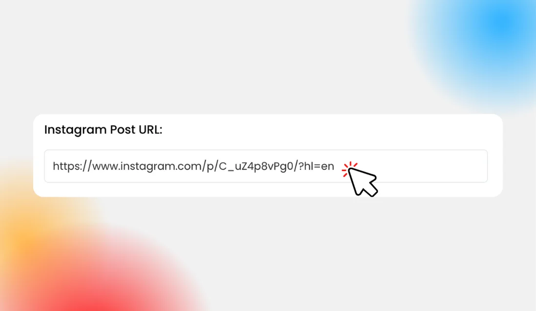 Enter Instagram Post URL