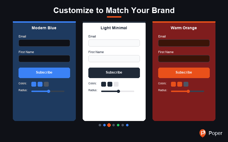 Customize to Match Your Brand