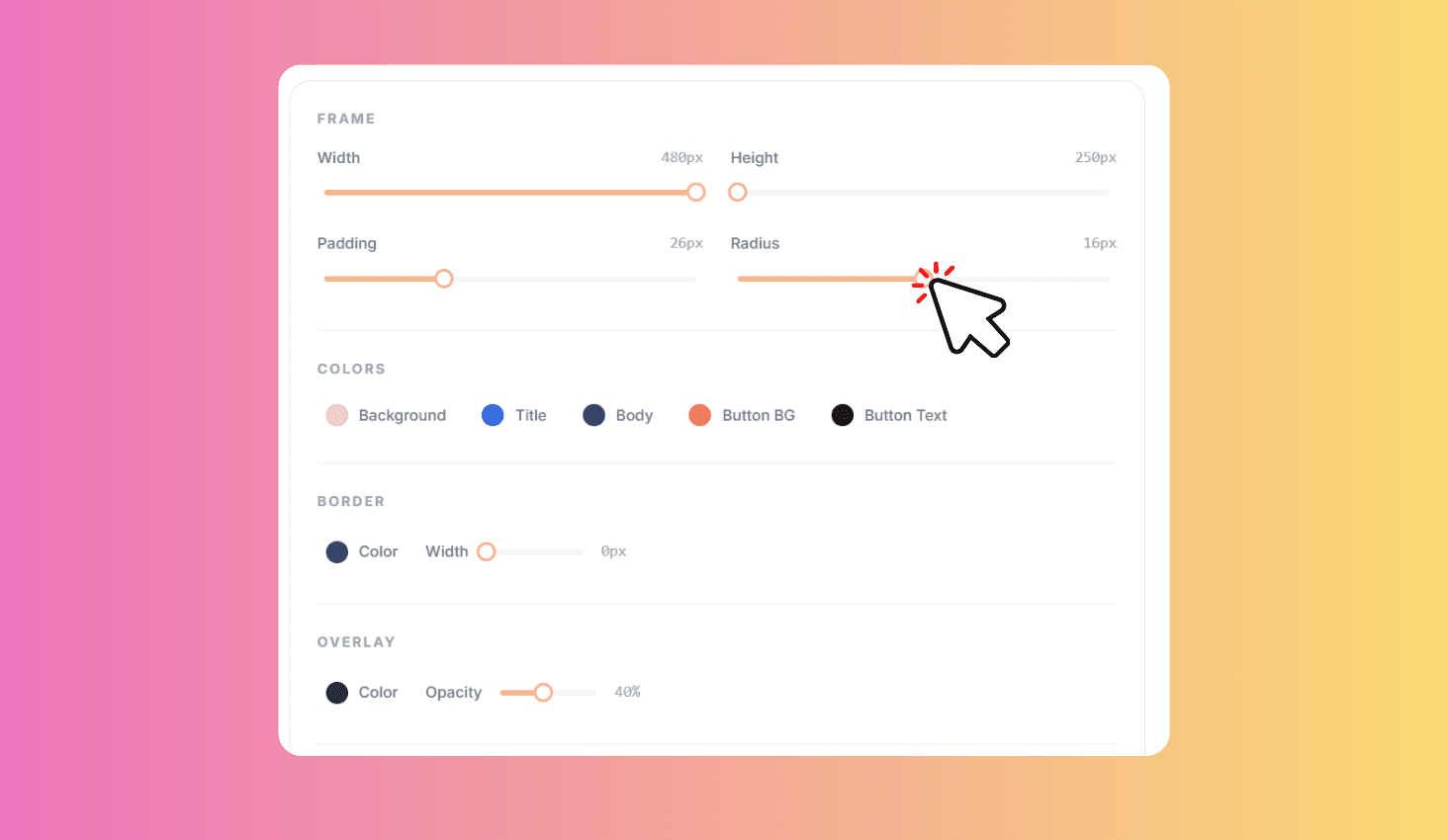 Pick a Preset or Customize