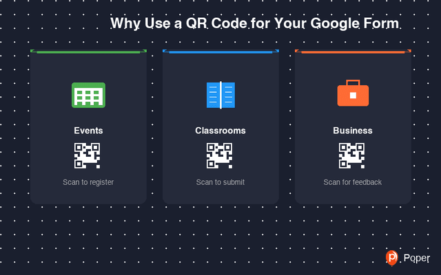 Qr Code Google Form Design Free QR Code Generator for Google Forms | Poper