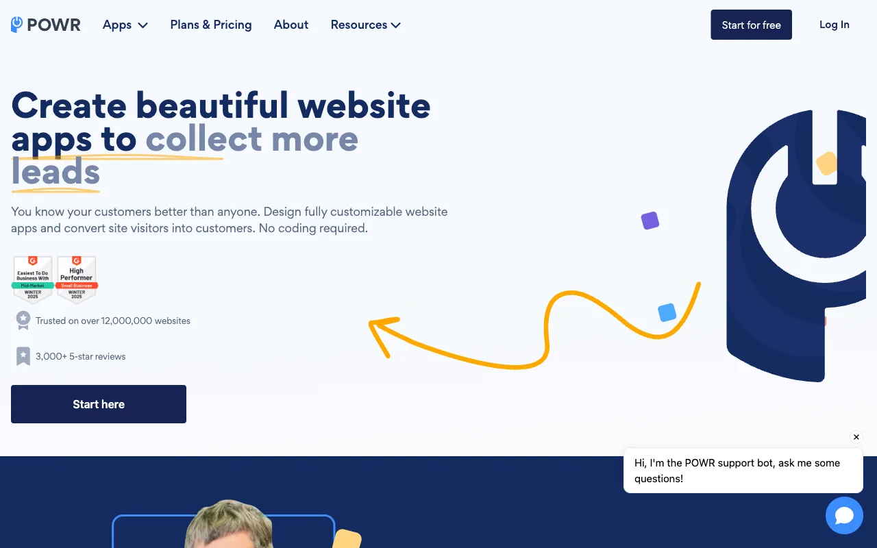 POWR homepage