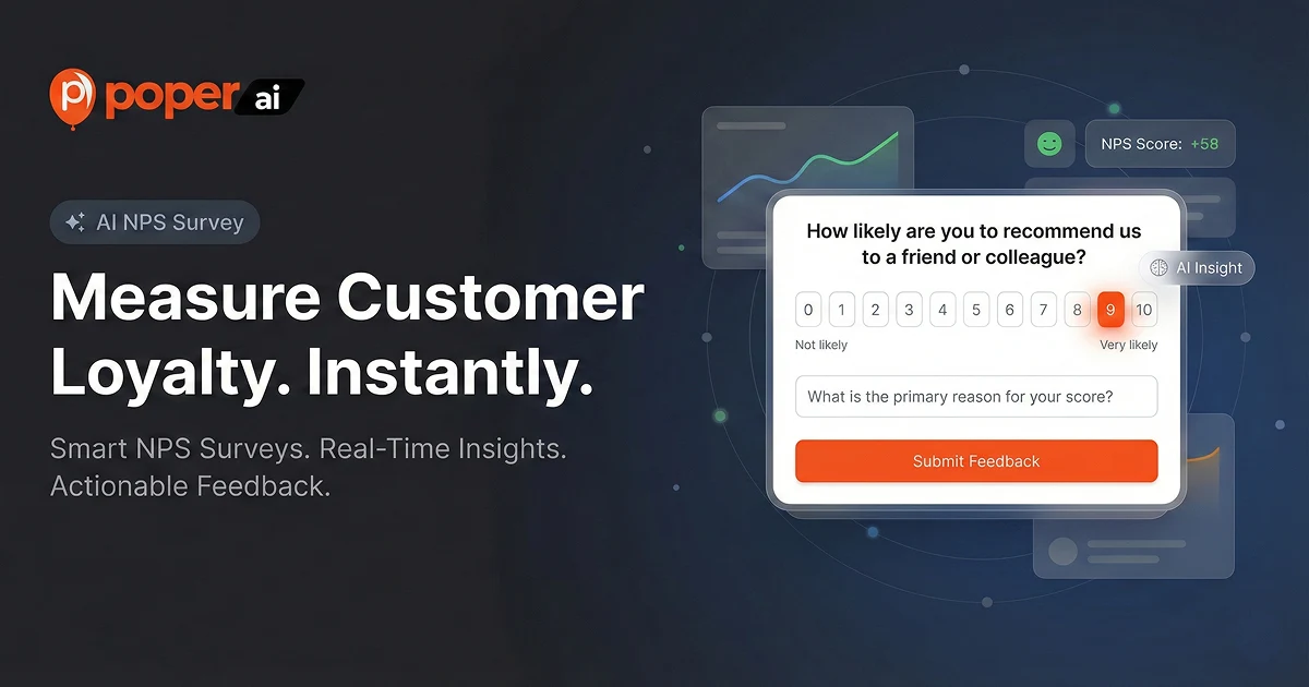 Free Survey Tool | Net Promoter Score Software - Poper