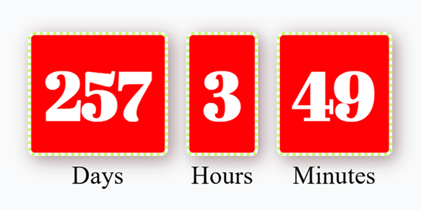Christmas Countdown Template 1