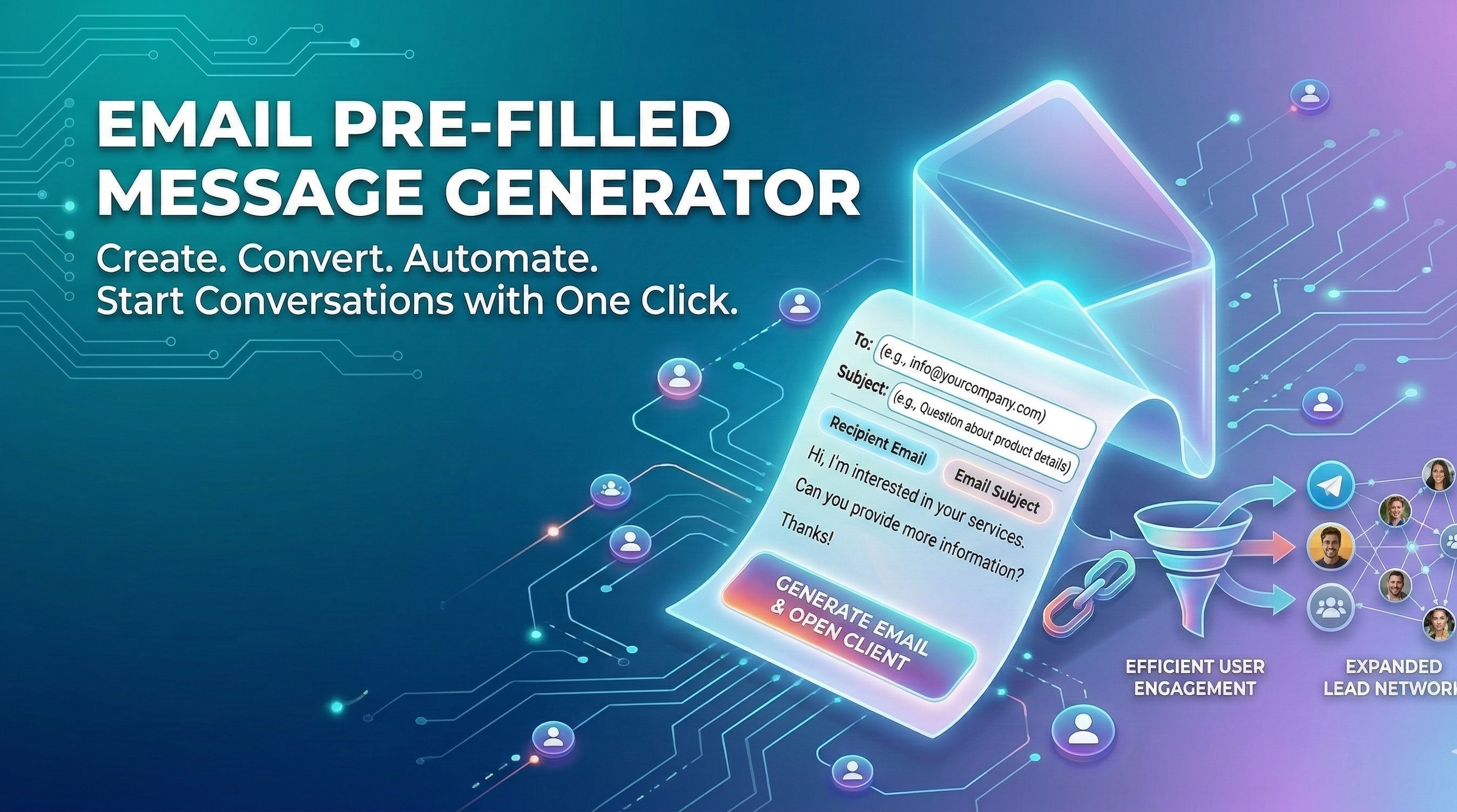 Email Pre-Filled Message Generator - Poper