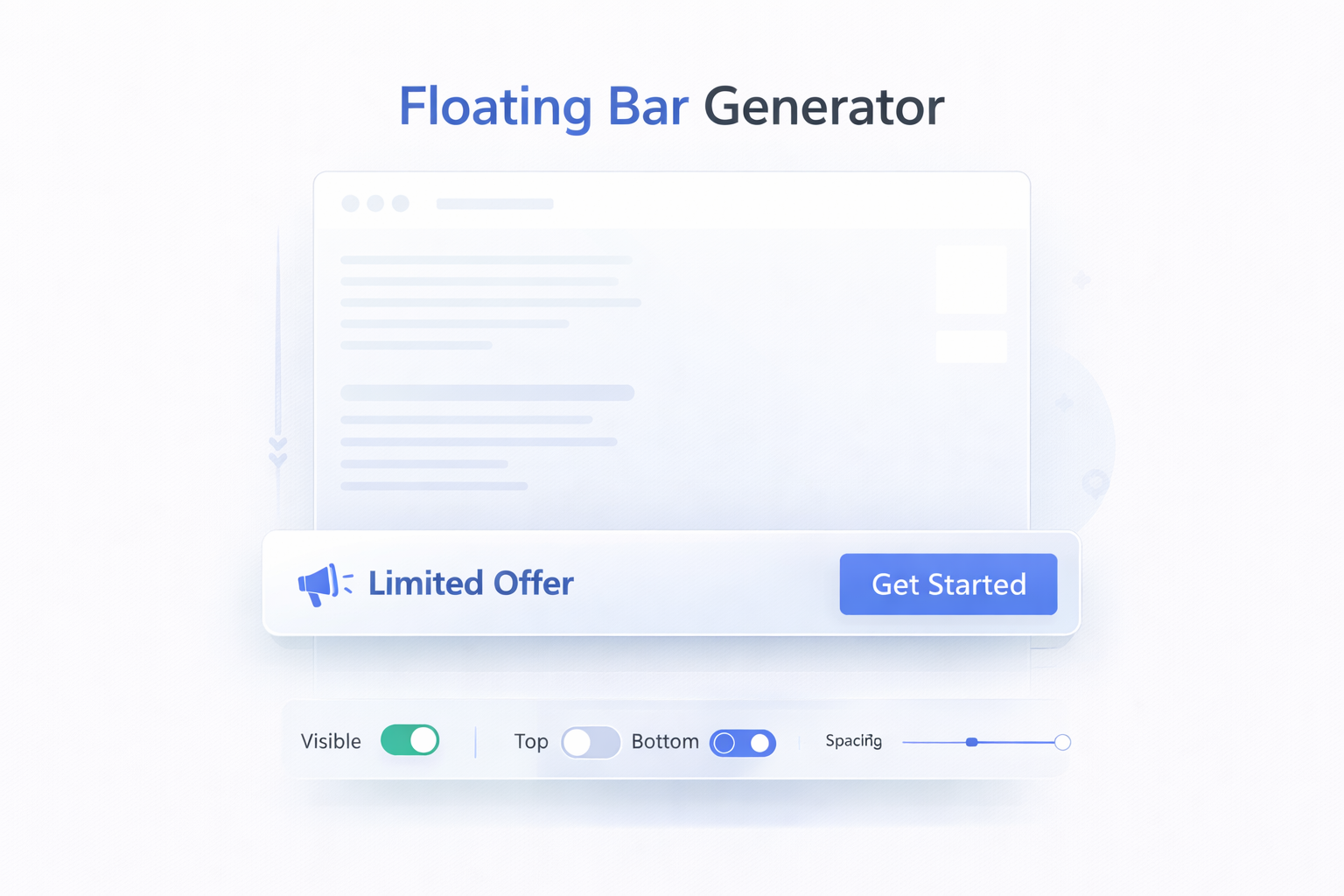 Floating Bar Generator - Poper