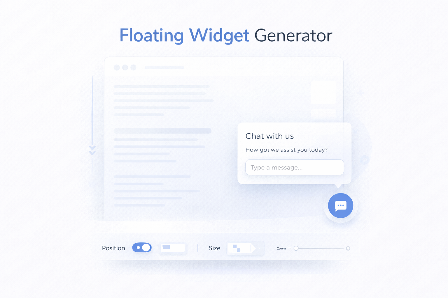 Floating Widget Generator - Poper