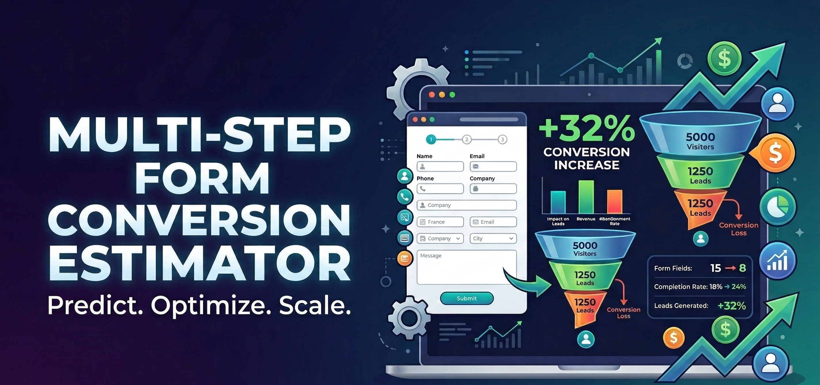 Multi-Step Form Conversion Estimator - Poper