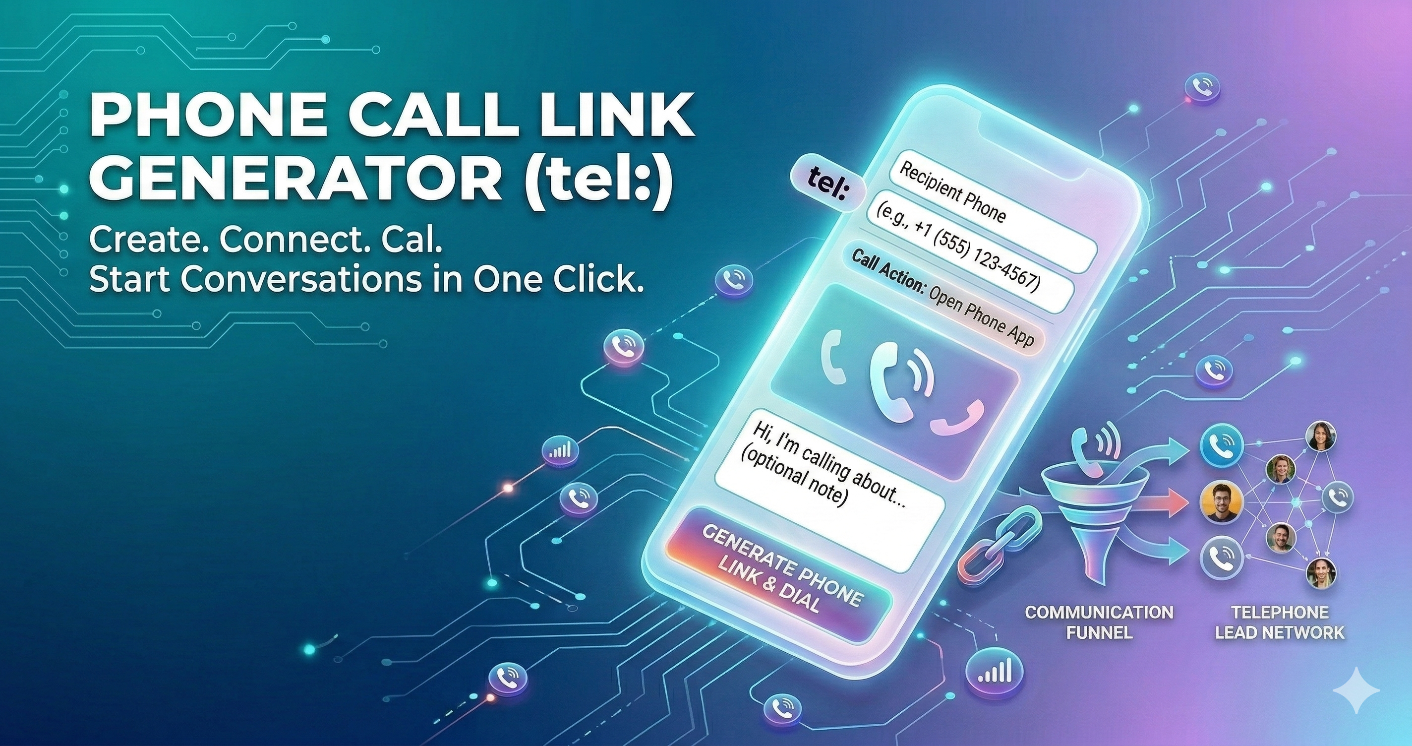 Phone Call Link Generator - Poper