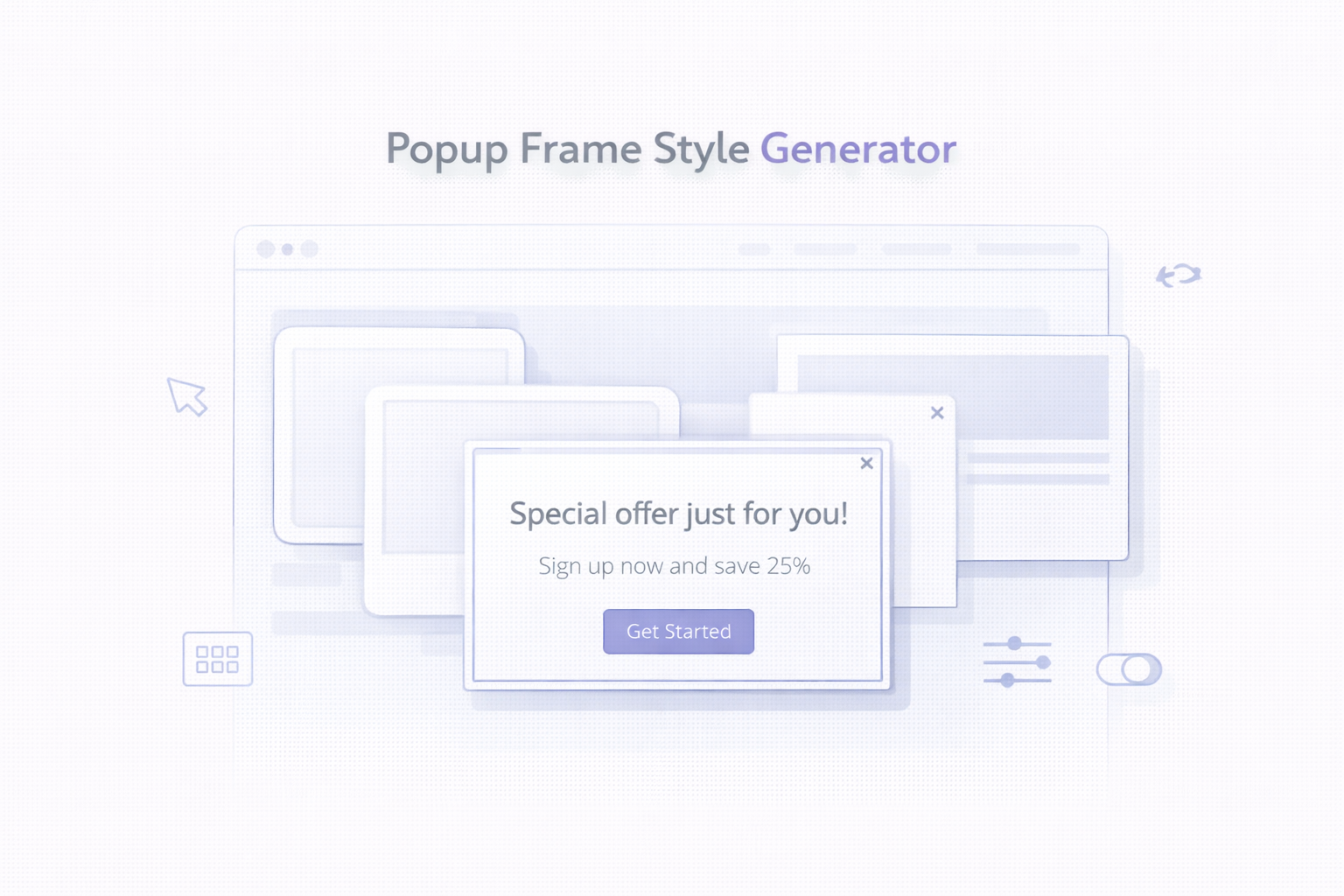 Popup Frame Style Generator - Poper