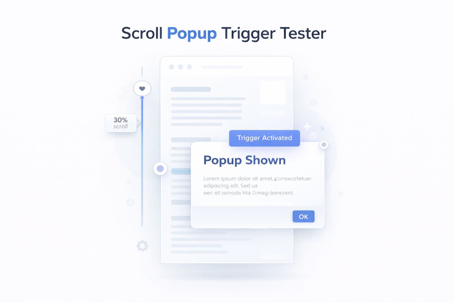 Scroll Popup Trigger Tester - Poper