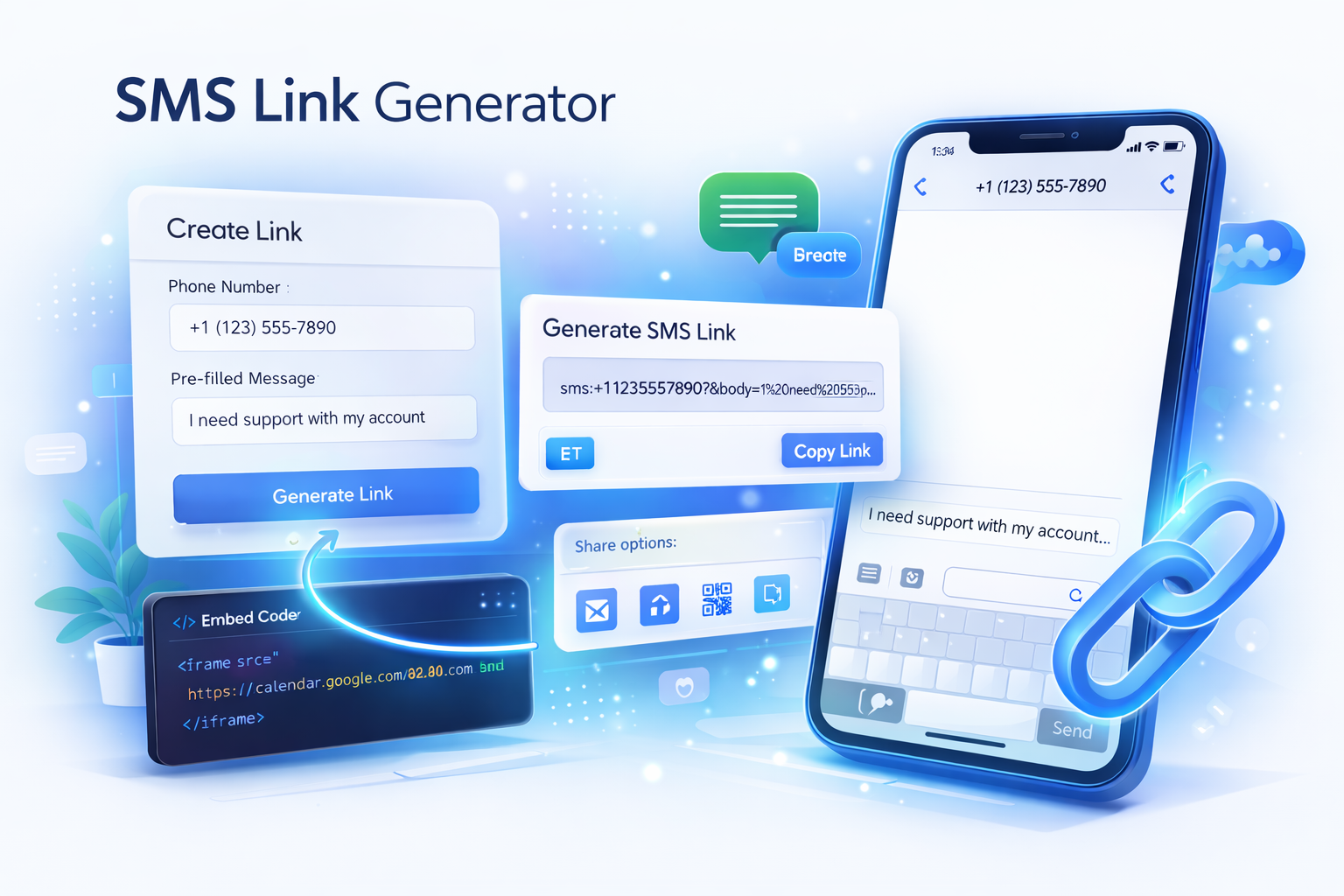 SMS Link Generator - Poper