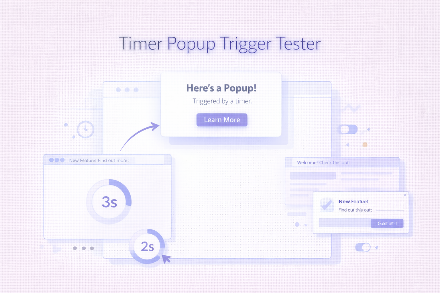 Timer Popup Trigger Tester - Poper