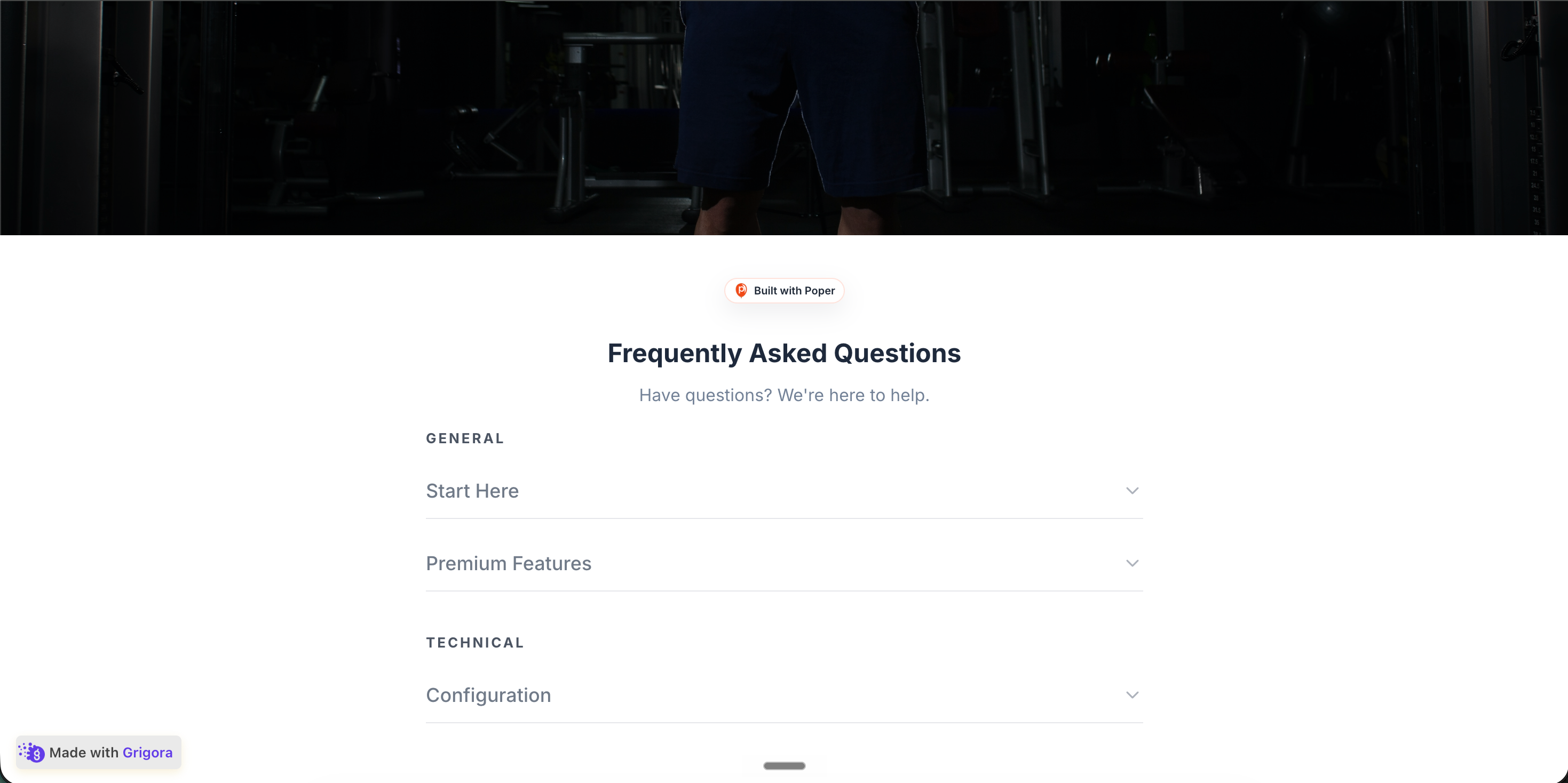 NorthStar SaaS pricing page with embedded accordion FAQ in deep-rose and warm-cream palette showing six collapsed questions with the first one expanded