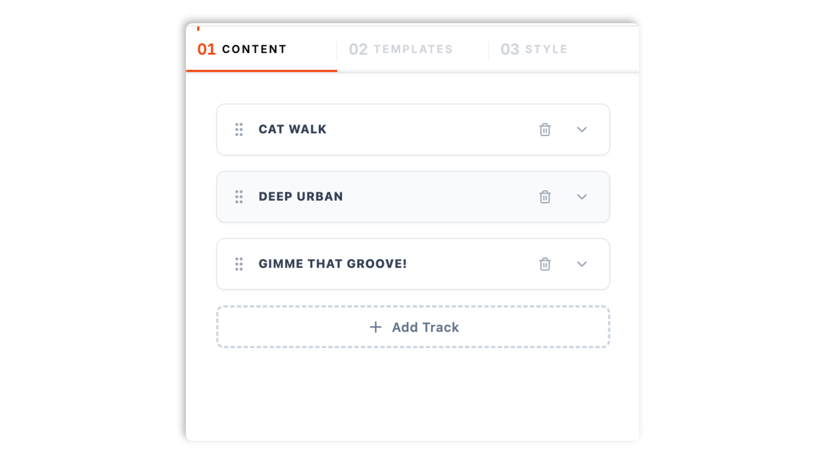 Upload your audio tracks step illustration