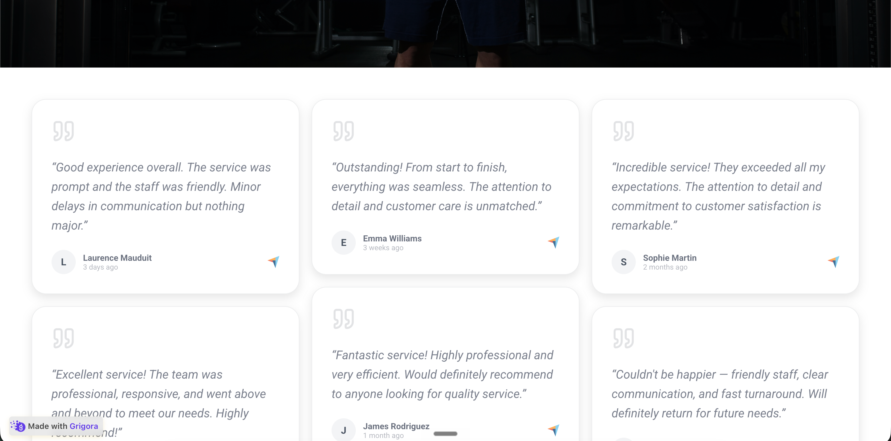 NorthStar PM's own branded SaaS marketing site with the Poper Capterra reviews widget embedded inline showing the same 4.7-star rating and 3 review quotes where source data supports them
