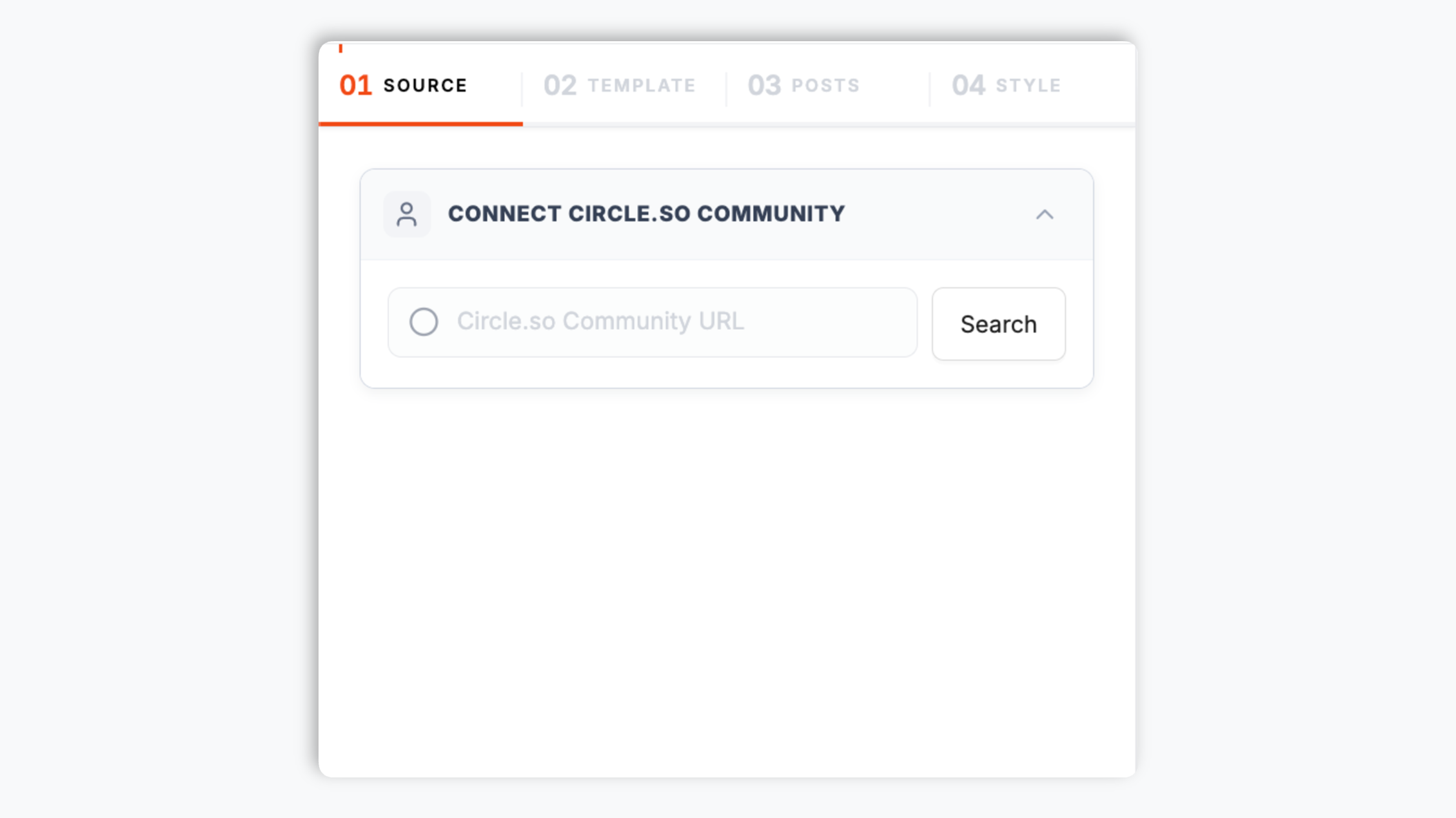 Enter your Circle.so community URL step illustration