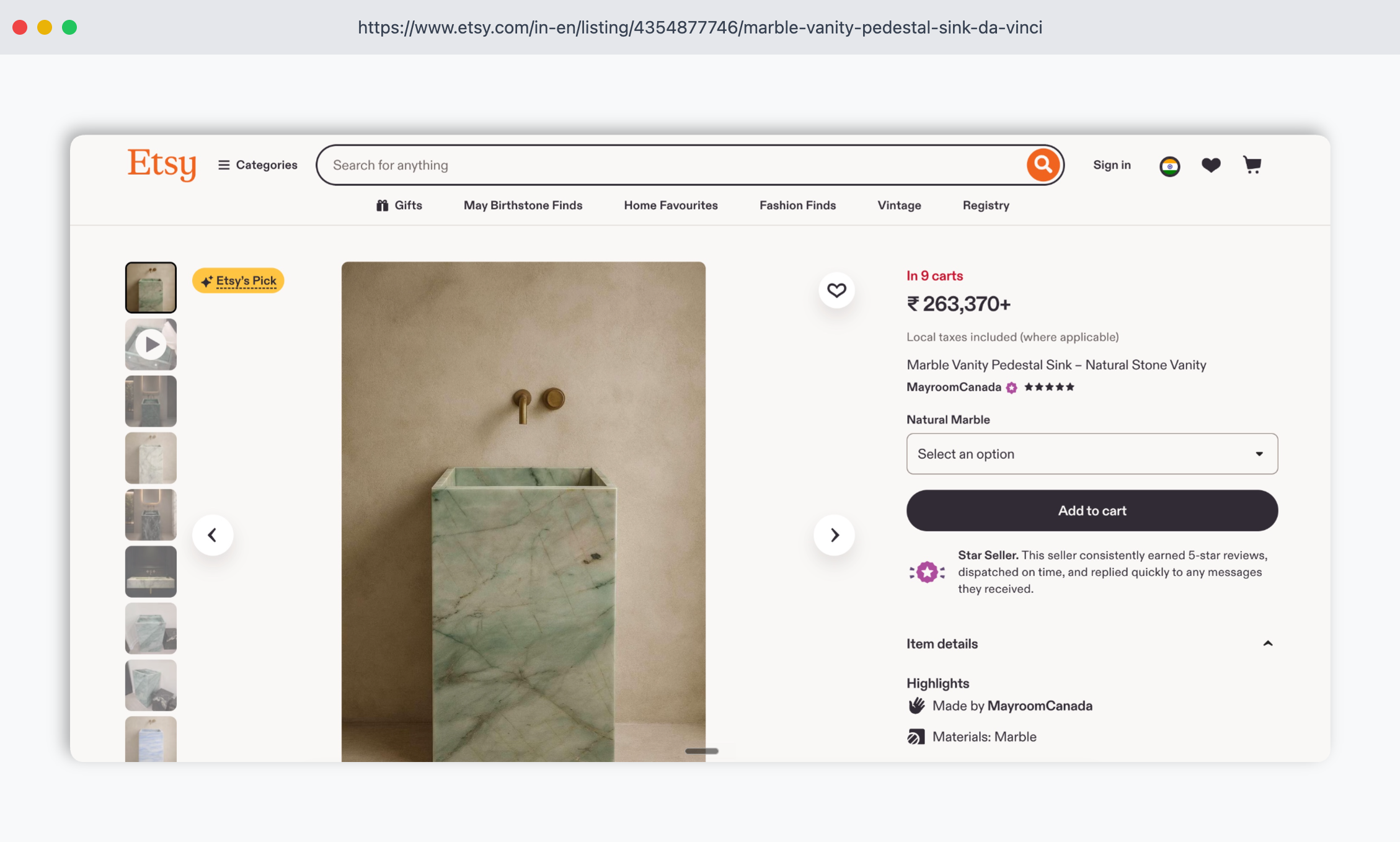 Etsy Reviews widget embedded on a handmade product listing showing customer-uploaded photos and 5-star reviews with personal-tone testimonials from Etsy buyers