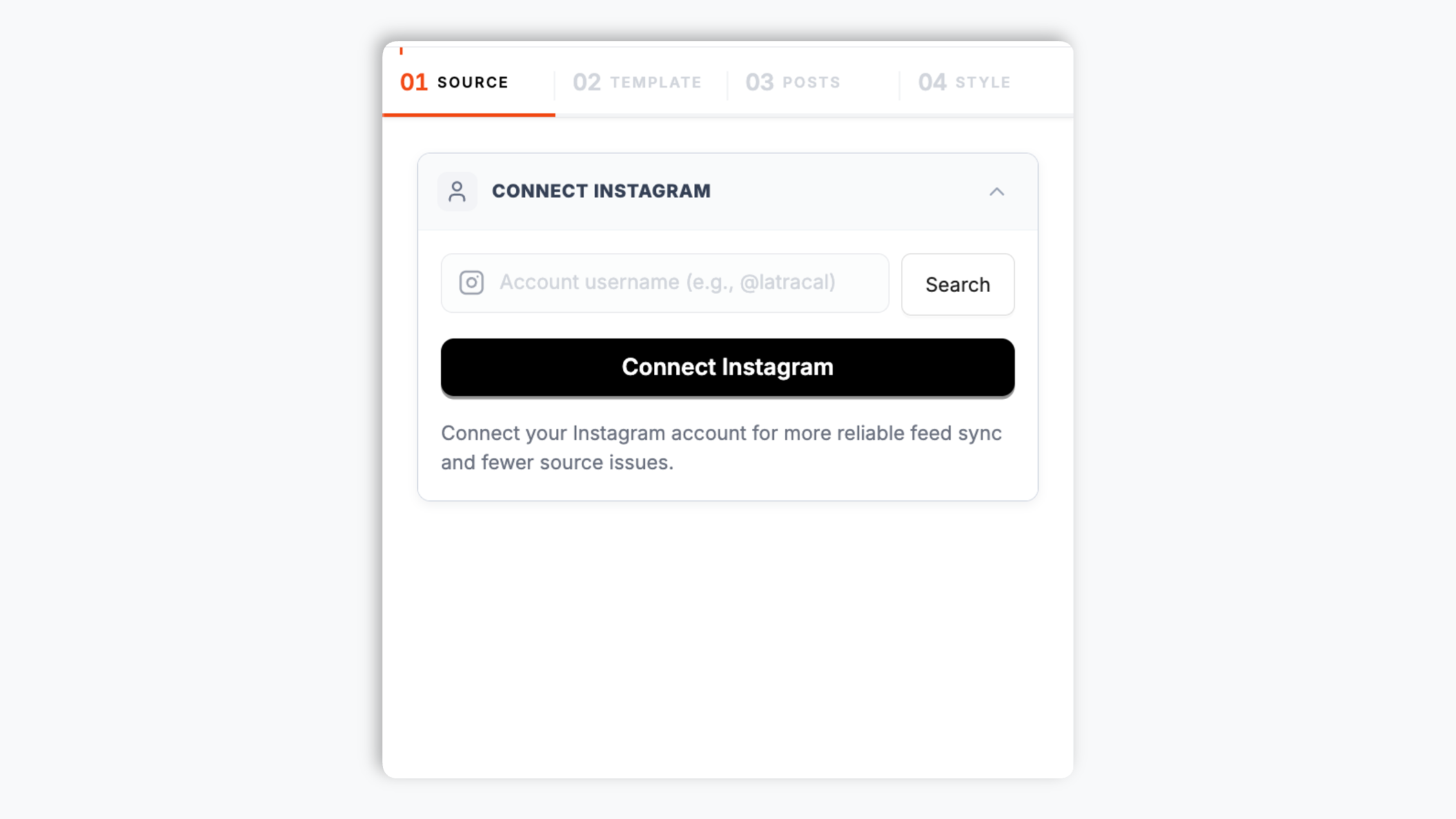 Connect your Instagram account step illustration