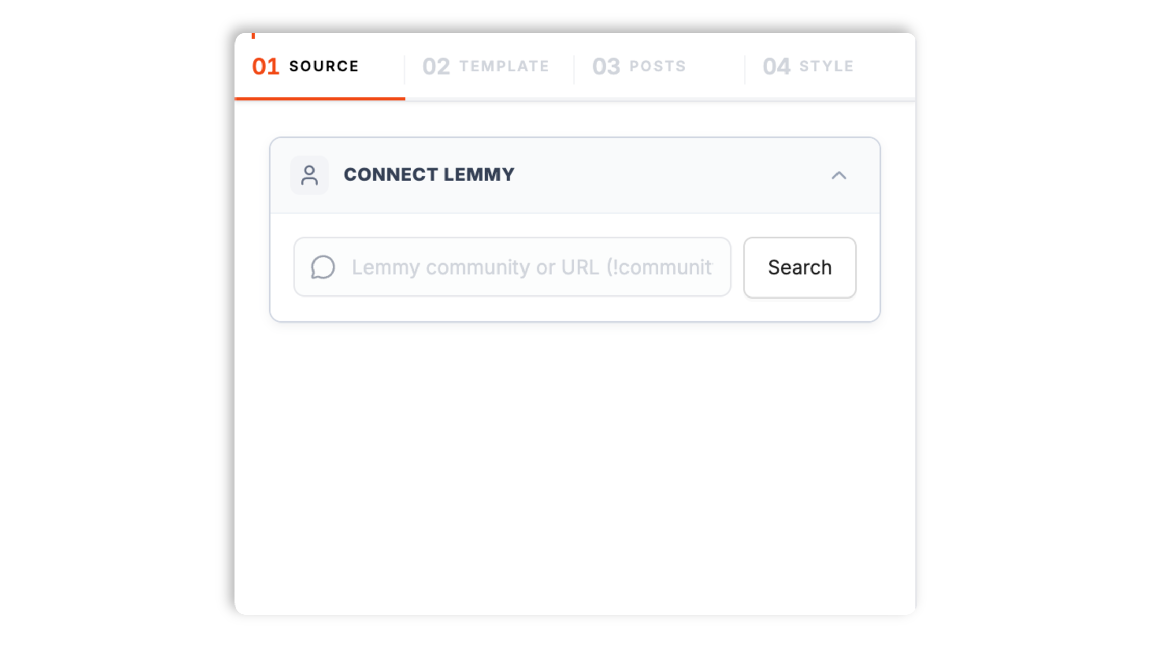 Paste a Lemmy community address step illustration