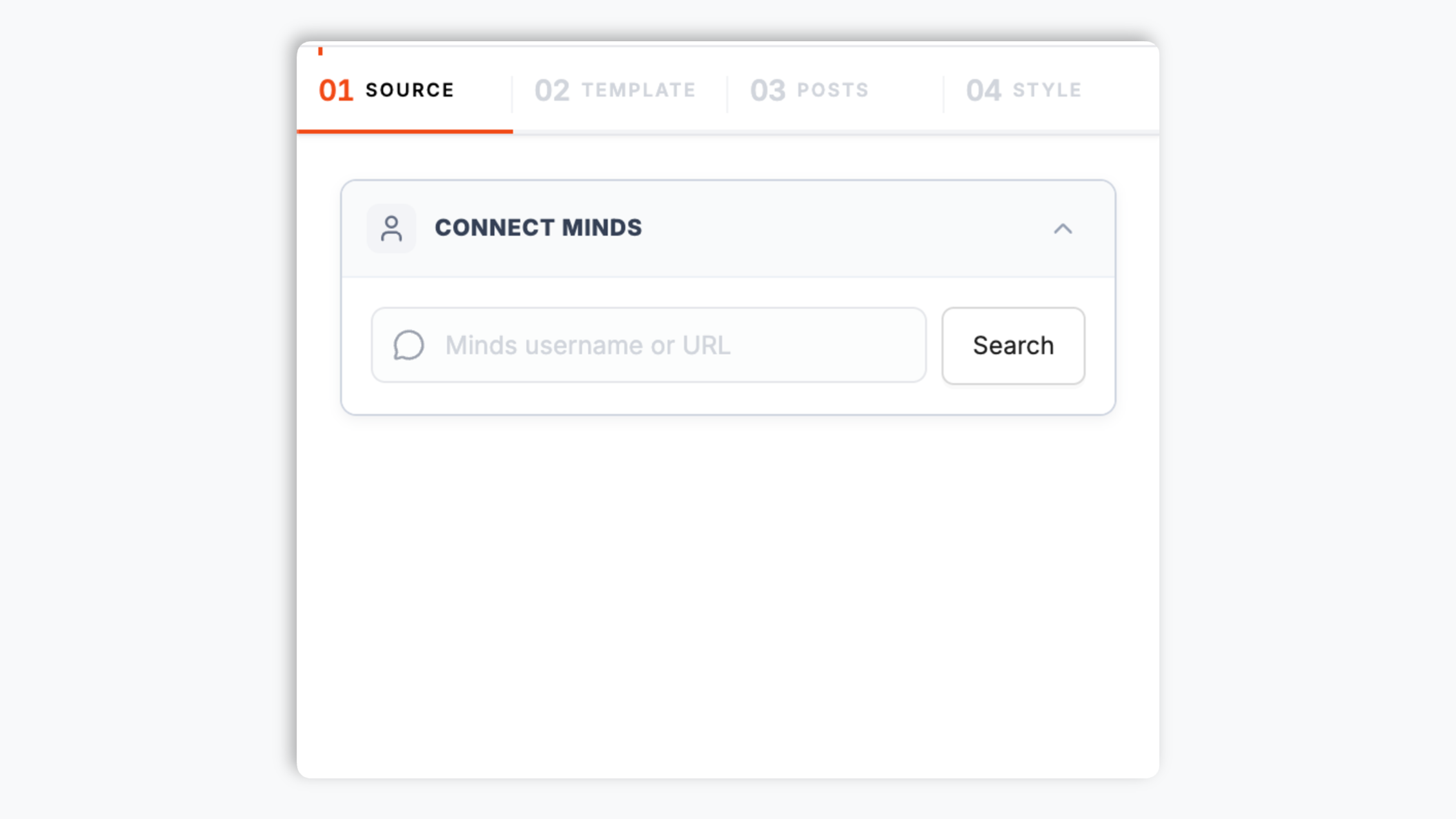 Paste a Minds userId or profile URL step illustration