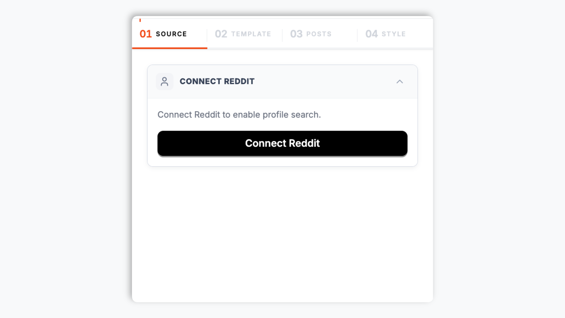 Poper widget builder showing a subreddit search resolving to reddit.com/r/acmebrand with member count, Verified Brand badge, and Reddit orange Connect button