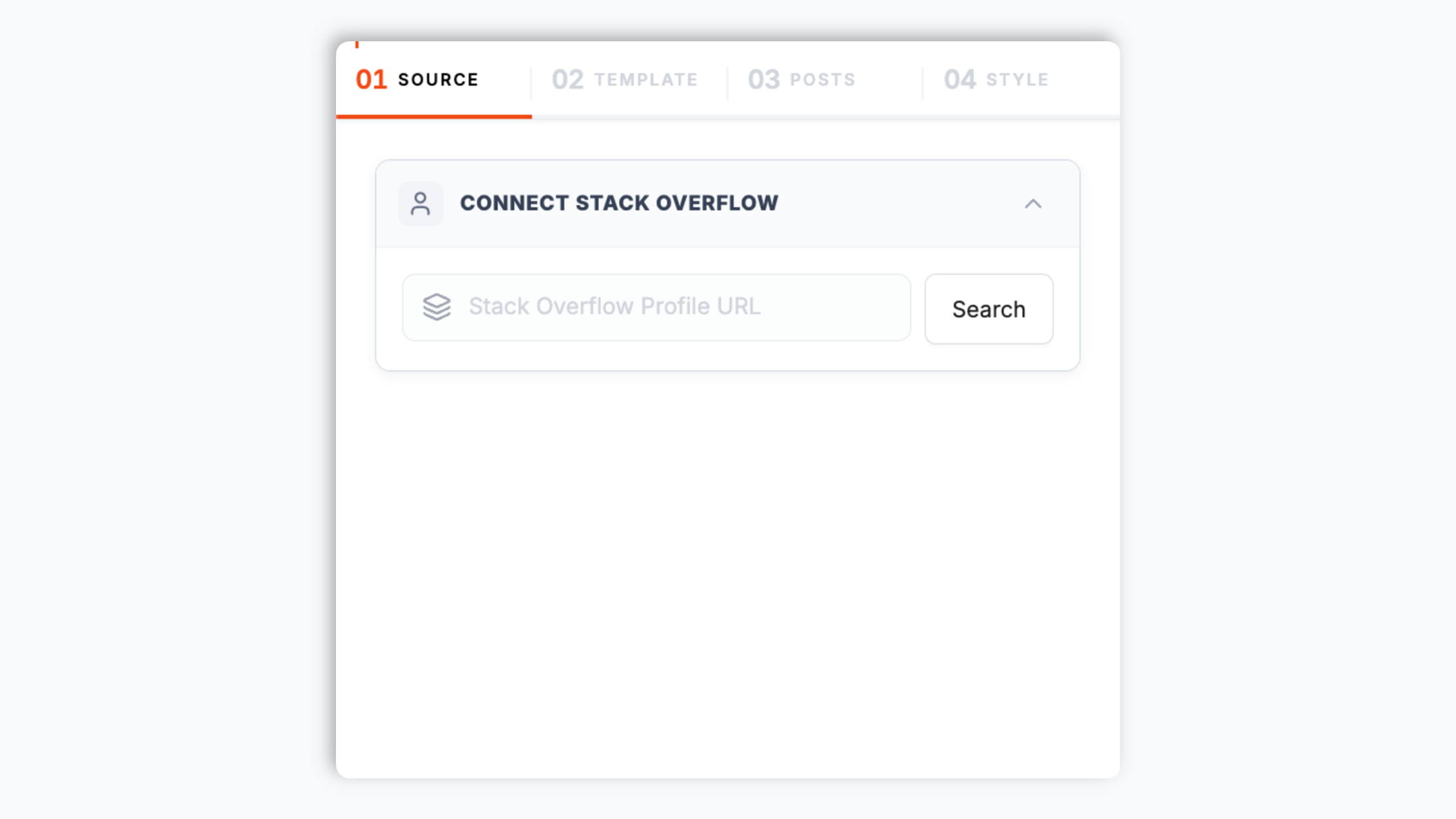 Paste your Stack Overflow profile URL step illustration