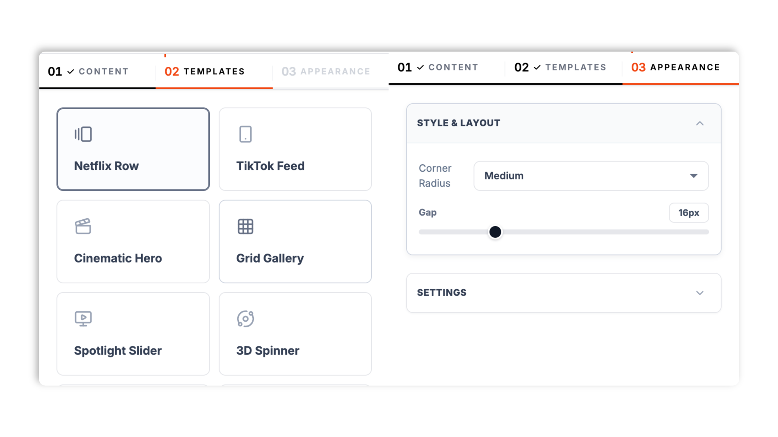 Pick a layout and brand it step illustration